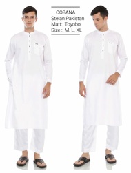 Set Koko Pakistan Cobana Pria / Baju Dan Celana Koko Kurta Pakistan