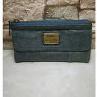 Fo55il emory blue preloved Wallet