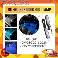 Interior LED Light Ambient Foot Indoor Lamp Light Room Lamp Honda Civic FC 2016-2021 CRV 2017-2023 W