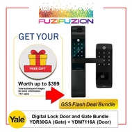 Yale YDR30GA Gate + YDM7116A Door Digital Lock Bundle  (GSS Flash Deal)