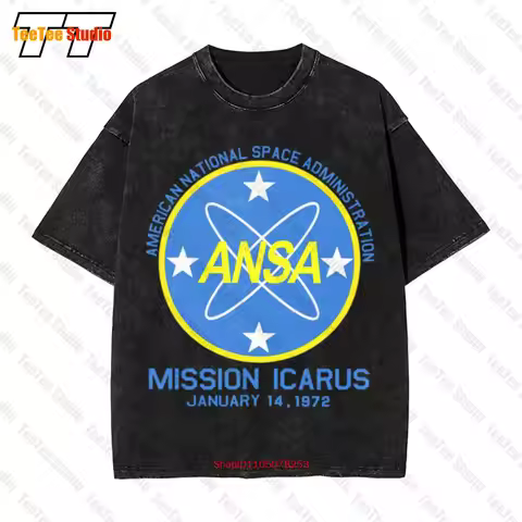 Planet Of The Apes Ansa Mission Icarus American National Space Vintage Oversized T-Shirt 0T3P