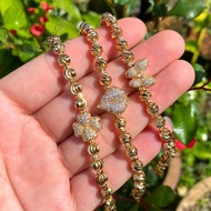 Rantai Tangan Emas Suasa Boba Gold Plated Boba Pendent Bracelet