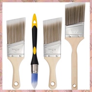 [h3w732xnj.ph] Paint Brush Set-, 4-Pack Angle Brushes Trim, Cabinet& Wall Brushes for Oil, Latex, Sy