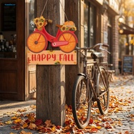 HD| Waterproof Pvc Sign Wall Hanging Sign Vintage Autumn Bicycle Fall Porch Sign Waterproof Pvc Wall