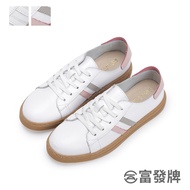 Fufa Shoes [Fufa Brand] Genuine Leather Laced-Up Soft Casual Brand Women White Outing Commuter Anti-Slip