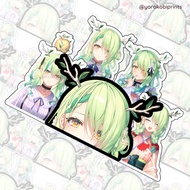 Ceres Fauna - Hololive EN Council - Peeker, Sapling, Logo - Waterproof Laminated Vinyl Stickers