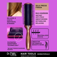 Dr.TWL Silk Press Hair Brush Straightener, Anti-Static, Anti-Frizz, Straightening Hair Brush, Hair S