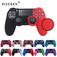 IVYUEEN for PlayStation 4 Dualshock 4 PS4 Pro Slim Controller Silicone Cover Skin Case &amp; Thumb Stick Grips