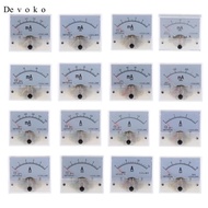 Devoko 16 Type Range DC Analog Amp Meter Ammeter Current Panel Ampere Accuracy Class 2.5 Ampere Mete