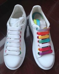 ALEXANDER MCQUEEN  彩虹鞋帶小白鞋，原價395歐 39.5 40 40.5 41 41.5碼💰2980