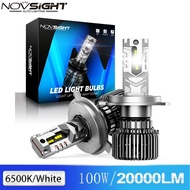 NOVSIGHT H7 LED Headlight For Car H4 LED H11 9005 9006 HB3 HB4 9012 6500K 100W 22000LM 12V LED Auto 