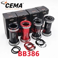 CEMA BB386 To 24mm/BB386 30mm/DUB Road Bike Interlock Ceramic Bearing Bottom Bracket