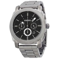 Authentic Fossil Mens Machine Chronograph Silver Case Watch FS4776 Jam Tangan Lelaki