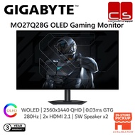 GIGABYTE MO27Q28G OLED Gaming Monitor (2560x1440p) 280Hz 0.03ms GTG 4th Gen Tandem Oled