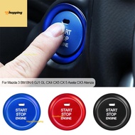MK1  2Pcs Car Engine Start Button Auto Ring Styling Sticker Accessories For Mazda 3 BM BN 6 GJ1 GL C