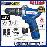 BOSSMAN BCD12I 12V Cordless Impact Drill Driver with Japanese Technology Cordless Hammer Drill Screw