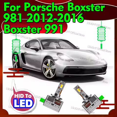2x Super Brightness Headlights D3S D3R LED CSP Head Lamp Bulbs 30000LM For Porsche Boxster 981 2012-