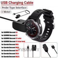 Charger for Garmin Descent G2 G1 Solar Data Transfer Charging Cable for Garmin Descent MK3 MK3i MK2 