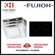 FUJIOH FR-SC2090 R/V 900MM INCLINED DESIGN COOKER HOOD + FH-ID5120 INDUCTION HOB BUNDLE