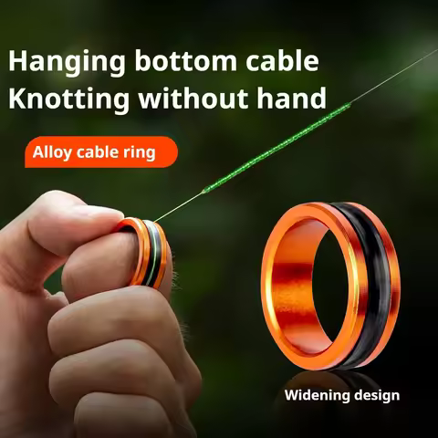 2/1pcs Alloy Cable Ring Fast Line Cutting Anti-slip Protect Hands/fishing Reel Tighten The Leader Kn