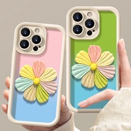 IPhone Case 11 12 13Pro Max Drop Resistant IPhone X XR XS MAX Apple 7 Plus 8 Plus Soft IPhone 14 15Pro Max Colorful Flower Accessories 15Plus