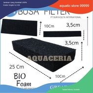 Aquarium pond filter media foam Bio foam 25 x 10 x 3.5 cm water filter media can be rinsed