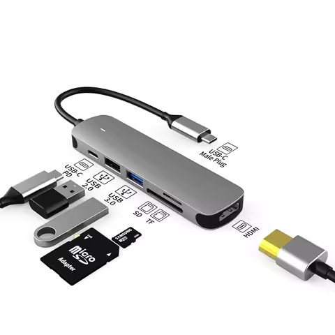 USB C HUB Type c to hdmi-compatible Adapter docking station for Macbook Air iPad M2 M1 Accessories U