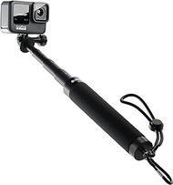 GravGrip Pole - Metal Construction: 8-29" Waterproof Compact Extension Pole (Stick) for GoPro Max Fusion Hero 11 10 9 8 7 6 5 Session 4 3+ 3 2 HD, DJI Osmo Action, Insta360 ONE R, Action Cameras