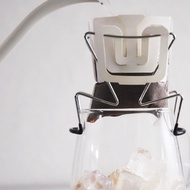 Drip Chair 不銹鋼掛耳咖啡架+TAMAGO雙層玻璃杯