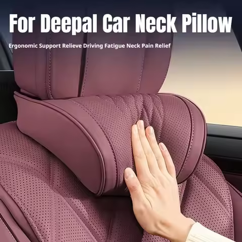 For Deepal Luxury Memory Foam Nappa Leather Car Headrest Pillow Fit S07 S05 L07 G318 S09 E07 L06 K50