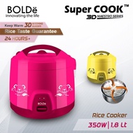 Bolde Super Cook Maestro Series 1.8 Liter - Rice Cooker Magic Com Rice Cooker