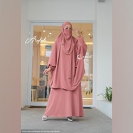 Terbatass setelan gamis syari cadar arafah french khimar syari