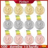 🚚ส่งจากไทย🚚 รางวัล เหรียญรางวัล 1st 2nd 3rd สําหรับเด็กนักเรียน เล่นกีฬา ประชุม รางวัล สีทอง สีเงิน