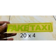 Fake Taxi Car Sticker
