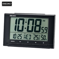 Velashop SEIKO Clock นาฬิกาปลุก ตั้งโต๊ะดิจิตอล (Digital) ไซโก้ หน้าจอ LCD ขนาดใหญ่ สีดำ รุ่น QHL090