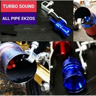 Ekzos Wisel /Pipit Kereta Lori Motor Muffler Exhaust Turbo Sound Cheap Price Blue Colour Aluminium w