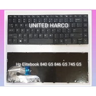 Keyboard hp Elitebook 840 G5 840-G5 846 G5 745 G5 No Pointer No Backlit