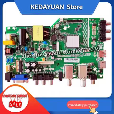 TP.MS3663S.PA671 LED three in one TV motherboard, tested well, for 18-60v15W 18--60V 15W