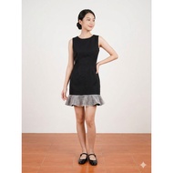 Black Dress Sleeveless Bust 36 Inches Waist 29 Length 31 High Model 163cm.