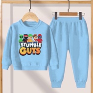 Qw-7 Ymf - Unisex Children's Sweater Set / Age 3-12 Years "Stumble Guys" Qw-7