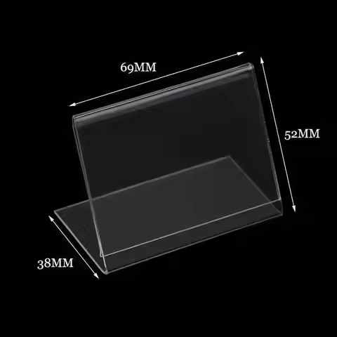 Acrylic Photo Frame Mini Paper Name Card Frame Slant Picture Frames Stand L Crystal Transparent Phot