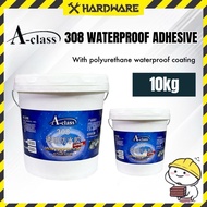 A-CLASS 308 Transparent Waterproof Adhesive (10kg) Roof Bathroom Anti Leaking Waterproofing Repair S