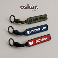 🇸🇬 Custom NSF Rank Keychain | SAF SPF SCDF | 3D Printed Paracord