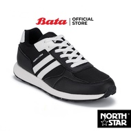 Bata บาจา by North Star รองเท้าผ้าใบสนีคเกอร์แบบผูกเชือก ดีไซน์เท่ห์ สวมใส่ง่าย สำหรับผู้ชาย สีเขียว 8207074 สีดำ 8206074