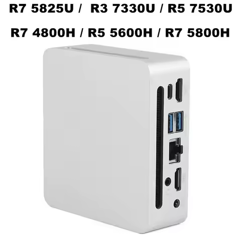 AMD Series Barebone MINI PC R7 5825U / R3 7330U / R5 7530U / R7 4800H / R5 5600H / R7 5800H Windows