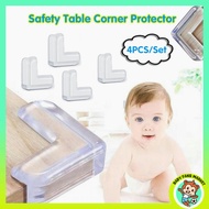 4pcs L Shape Baby Safety Table Corner Protector Transparent Anti-Collision Silicone  Edge Guard Peli