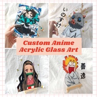 Custom Anime Glass Art | Anime Painting | Customized Gifts