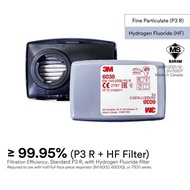 3M 6038 P3R & 7093C P100 Hydrogen Fluoride Cartridge/Use with 3M 6000/6500QL/7000 Series Respirator 