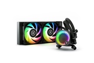 EK Nucleus AIO CR240 Lux D-RGB All-in-One Liquid CPU Cooler with EK FPT Fans, Water Cooling Computer