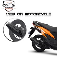 Motorcycle Honda Click V1/V2 125i / 150i Muffler Cover Carbon/Matte Black /Matte Carbon For Click